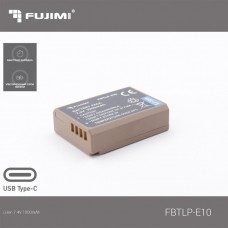 FUJIMI FBTLP-E10 (1000 MAH) АККУМУЛЯТОР ДЛЯ ЦИФРОВЫХ ФОТО И ВИДЕОКАМЕР С ПОРТОМ TYPE-C