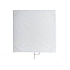 E-IMAGE F04-48 FLAG PANEL STAINLESS STEEL 120*120 CM, FABRIC: DIFFUSION WHITE ФЛАГ БЕЛЫЙ ПРОСВЕТНЫЙ