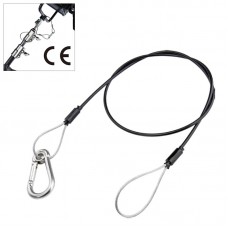 KUPO SW-02 DIA. 3 MM, 70 CM LENGTH SAFETY WIRE W/PVC ТРОСИК СТРАХОВОЧНЫЙ