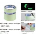 KUPO GT-2550 GLOW-IN-DARK TAPE 25MM X5 M, MATERIAL PET, LUMINOUS DURATION 6-8 HOURS СКОТЧ СВЕТЯЩИЙСЯ